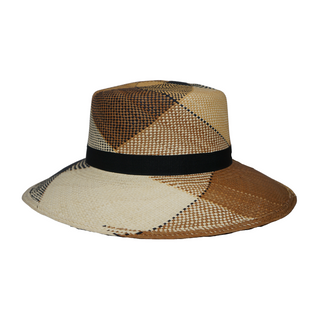 Amafa Lina Women's Panama Hat - BROWN