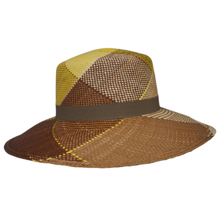 Amafa Lina Women's Panama Hat - YELLOW