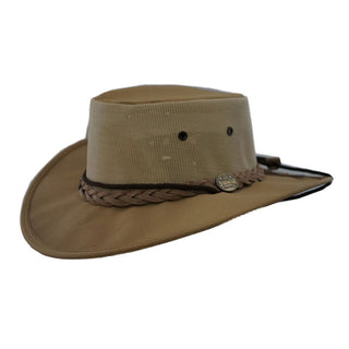 Barmah 1057 Canvas Drover Hat - KHAKI