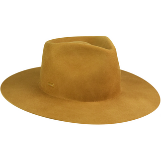 Betmar Georgia Flat Brim Women's Fedora - DIJON