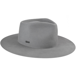 Betmar Georgia Flat Brim Women's Fedora - GUNMETAL