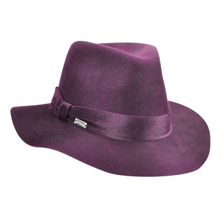 Betmar Izzette Women's Fedora - CRANBERR