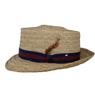 Capas Coconut Straw Pork Pie Hat - NATURAL