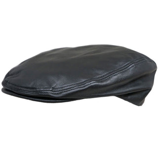 Capas Lambskin Leather Ivy Cap - BLACK