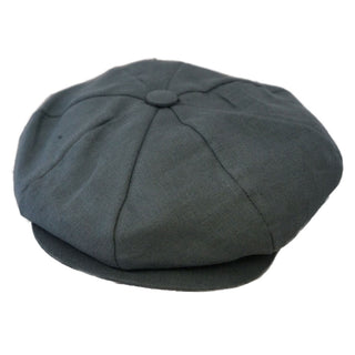 Capas Linen 8/4 Newsboy Cap - GREY