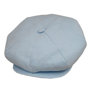 Capas Linen 8/4 Newsboy Cap - LT. BLUE