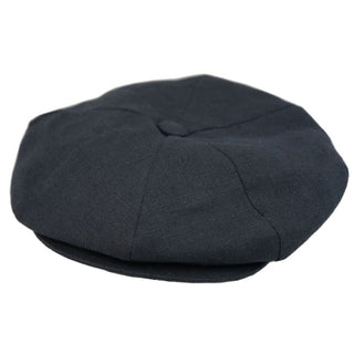 Capas Linen 8/4 Newsboy Cap - NAVY