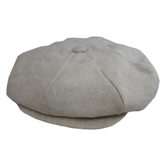 Capas Linen 8/4 Newsboy Cap - OATMEAL