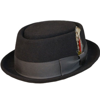 Capas Stingy Pork Pie Hat - BROWN