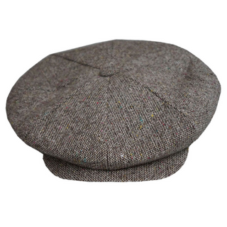 Capas Tweed 8/4 Newsboy Cap - BROWN