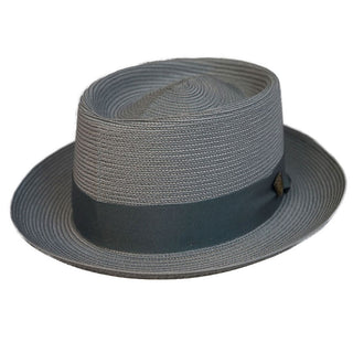 Dobbs Coronado Milan Pork Pie Hat - GREY