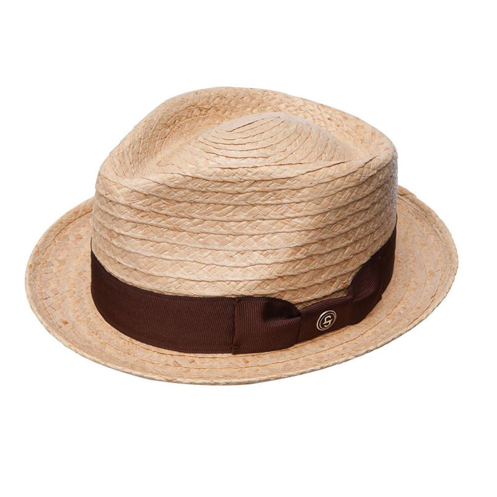 STETSON 42ND STREET STRAW FEDORA Meyer The Hatter