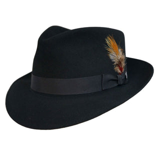 Stetson Chatham Felt Hat - BLACK