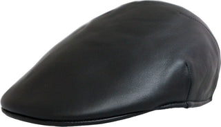 Stefeno Luxe Leather Ascot Cap
