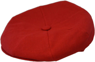 Capas Linen 8/4 Newsboy Cap - RED