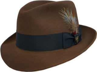 Dobbs Dayton Felt Hat - WALNUT