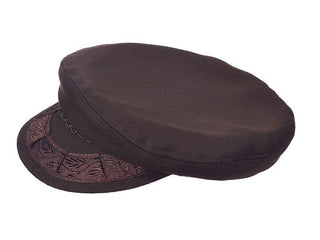 Scala Wool Greek Fisherman Cap - BROWN