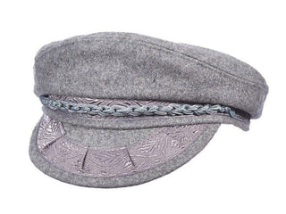 Scala Wool Greek Fisherman Cap - GREY