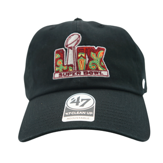 47' Brand Super Bowl LIX Clean Up Cap - BLACK