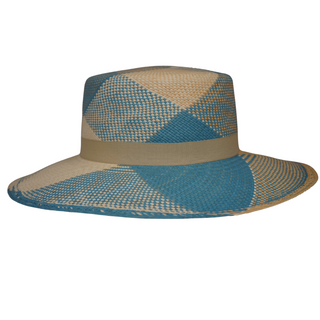 Amafa Lina Women's Panama Hat - BLUE