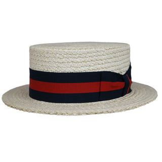 Capas Italian Boater Stiff Straw Hat
