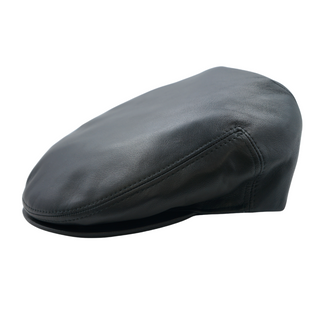 Capas Italian Leather Ivy Cap - BLACK