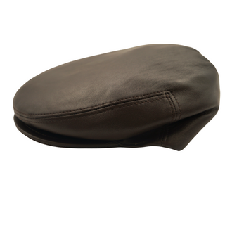 Capas Italian Leather Ivy Cap - BROWN