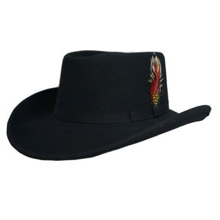 Capas Wool Gambler Hat - BLACK