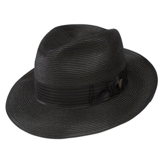 Dobbs Harrod Milan Straw Hat - BLACK