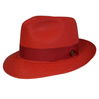 Dobbs Rosebud Milan Straw Hat - RED