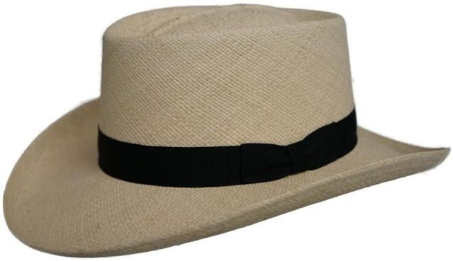 DORFMAN PACIFIC GRADE PANAMA GAMBLER STRAW HAT – Meyer The Hatter