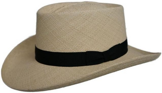 Dorfman Pacific Grade 6 Panama Gambler Hat - NATURAL