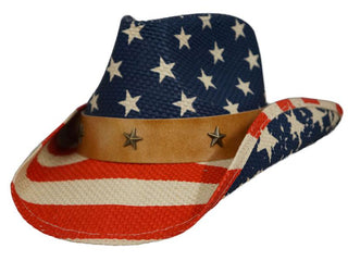 Dorfman Pacific Stars & Stripes Western Hat