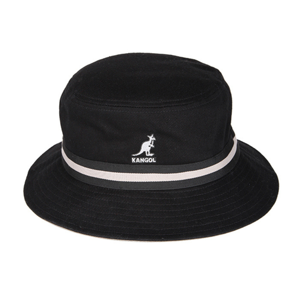 Kangol Static Spin Lahinch - Black/Charcoal/S Bucket Hat At