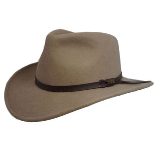 Scala Dakota Wool Outback Hat - PUTTY