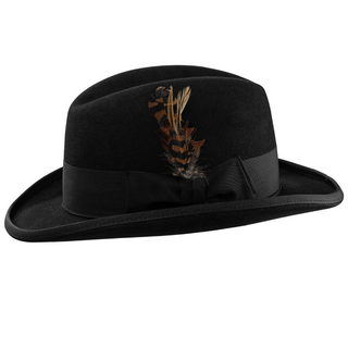 Selentino Alpha Godfather Hat - BLACK