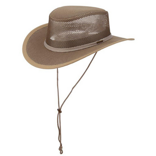 Stetson Mesh Drover Outback Hat - MUSHROOM