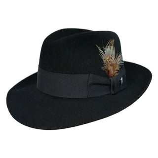 Stetson Temple Felt Hat - BLACK