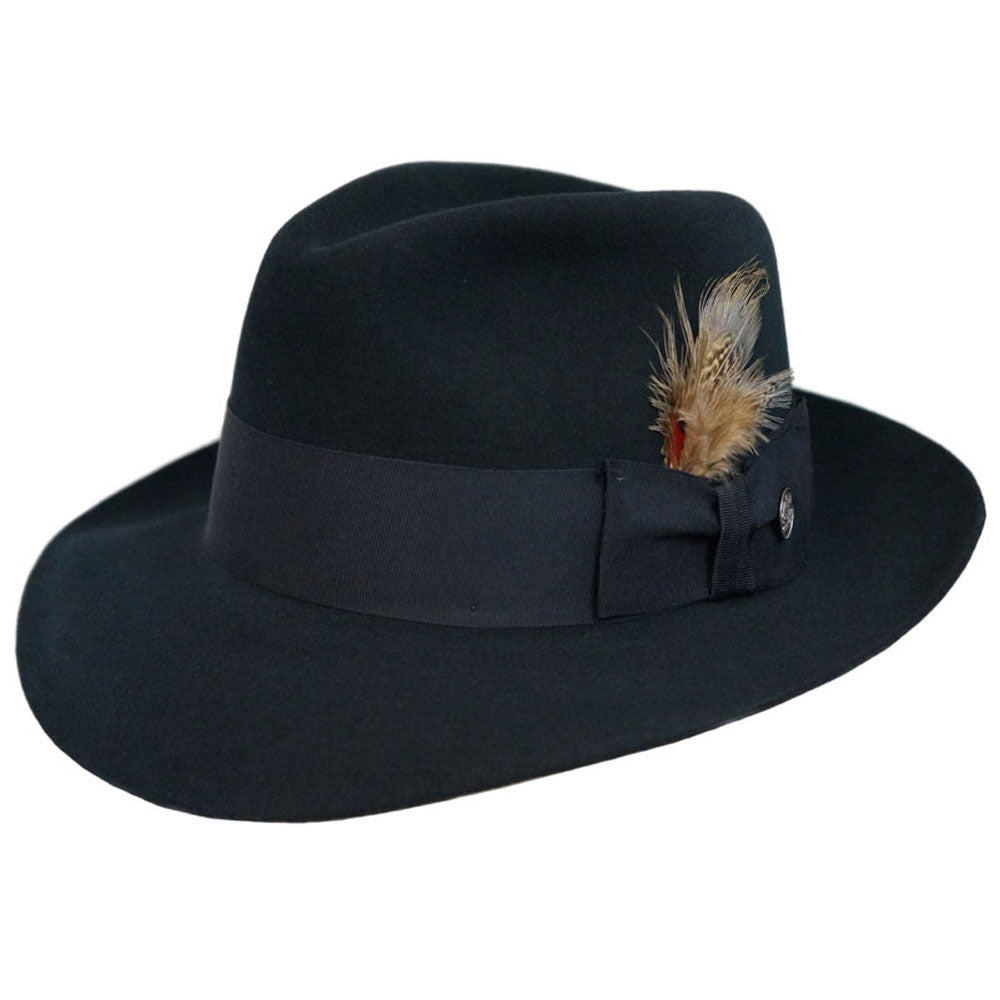 Stetson Temple Fur Felt Fedora Hat