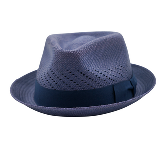 World Hat Co. Billy Panama Trilby - NAVY