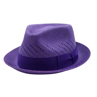 World Hat Co. Billy Panama Trilby - PURPLE