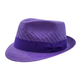 World Hat Co. Billy Panama Trilby - PURPLE