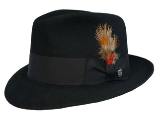 Stetson Saxon Felt Hat - BLACK